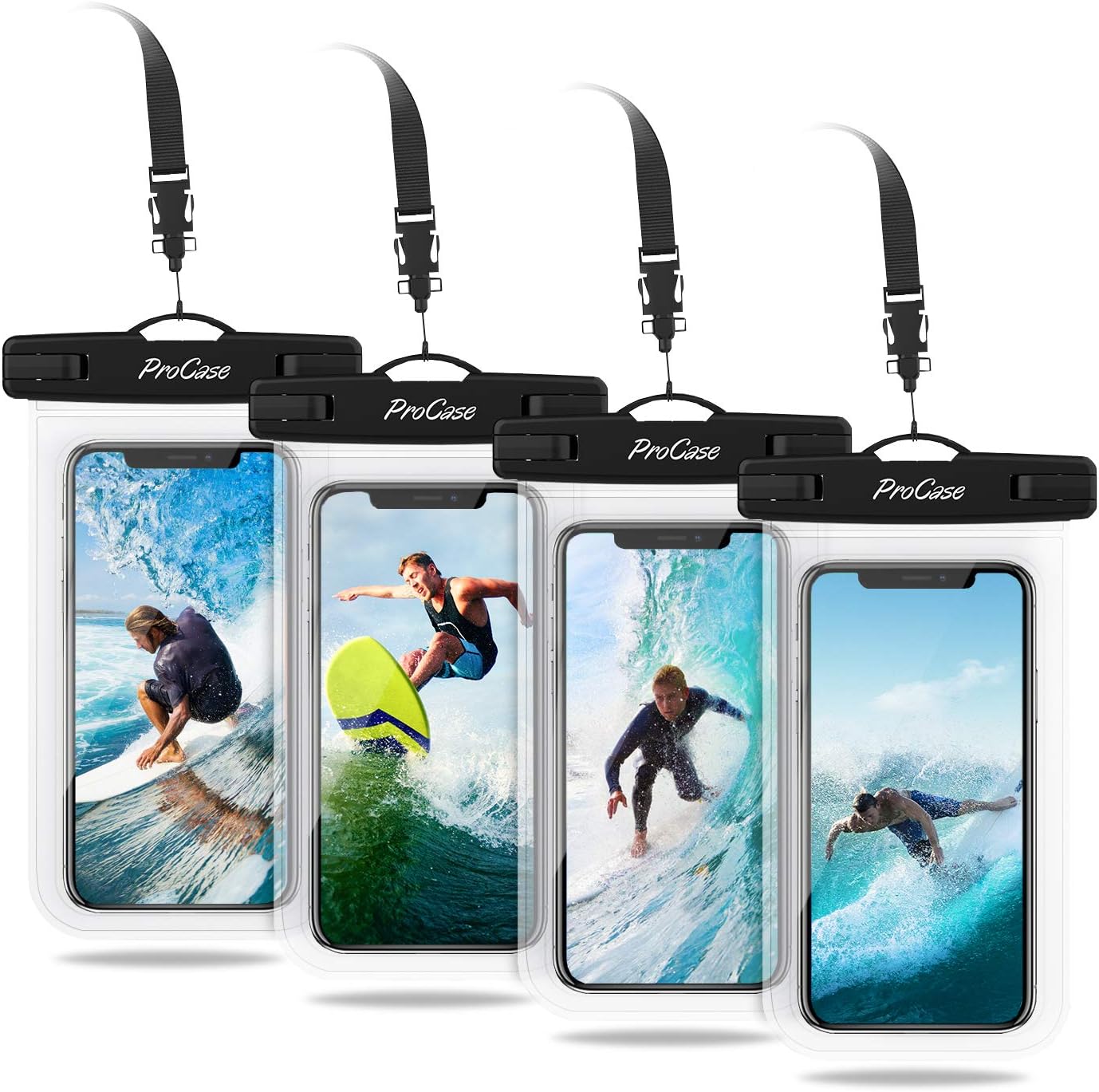 Procase universal waterproof case cellphone dry bag pouch for iphone 12 pro max 11 pro max xs max xr xs x 8 7 6s plus se 2020 Clearance