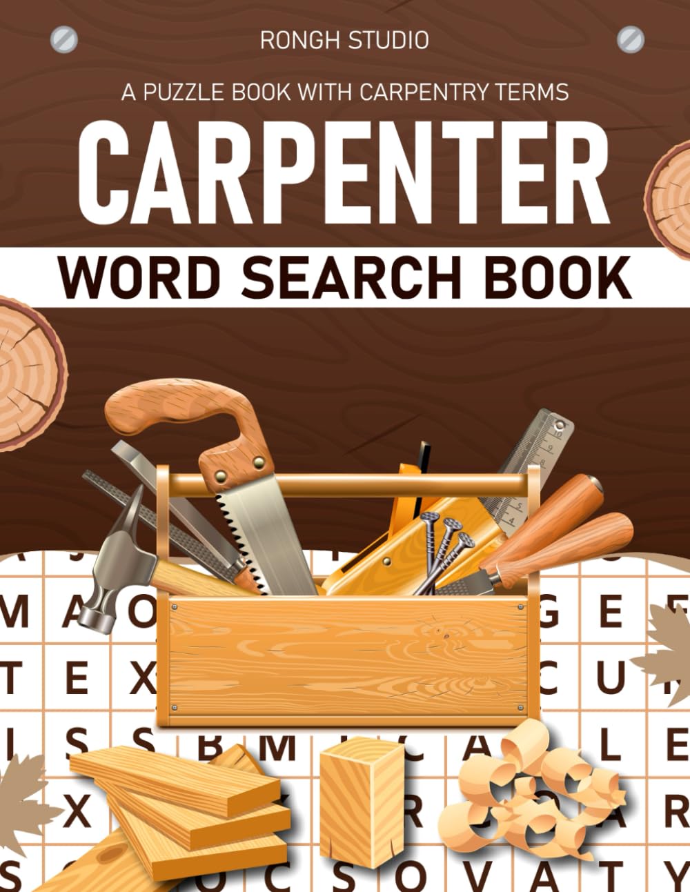 Carpenter Word Search Book: A Carpentry Terms Themed Puzzle Book