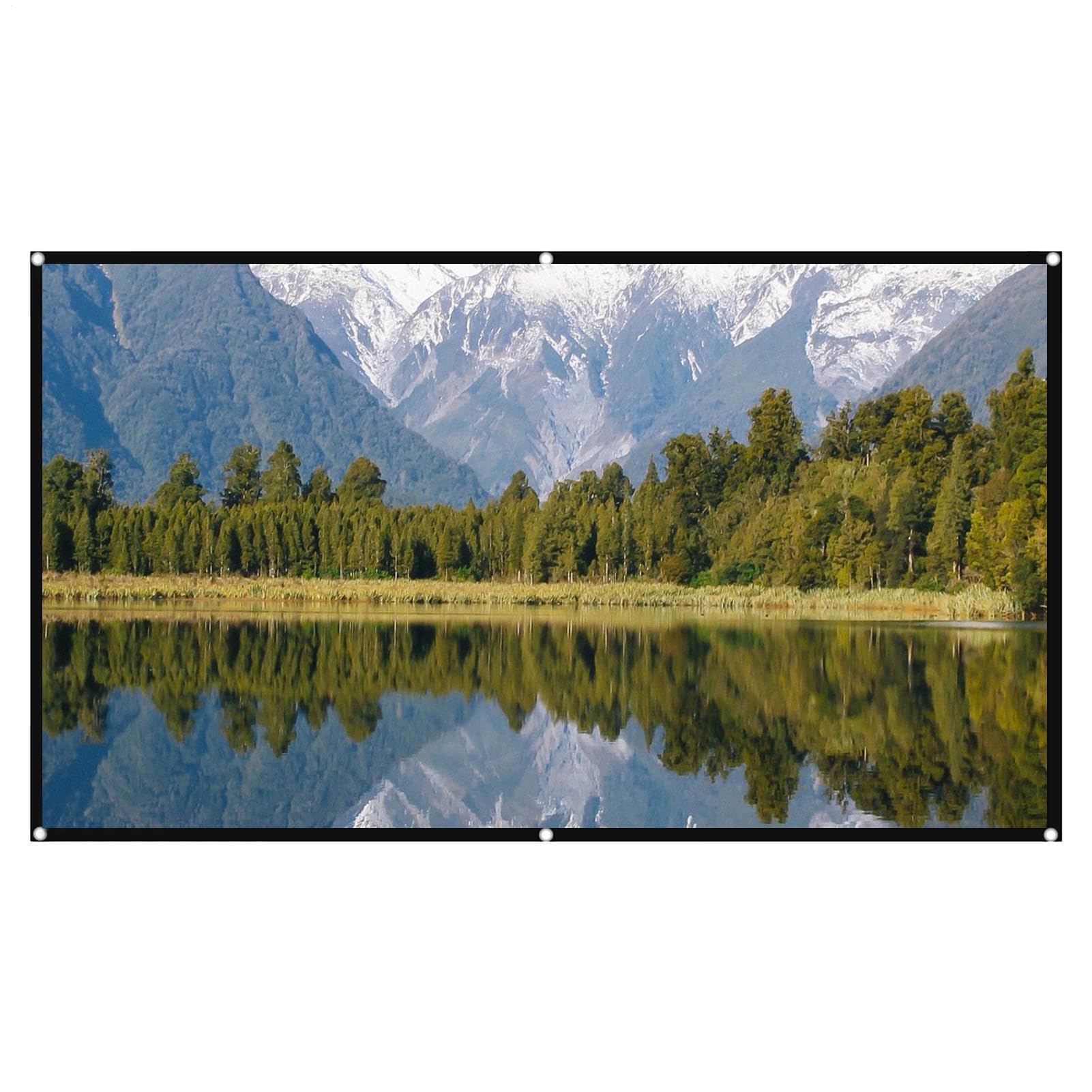 Écran de projecteur HD 4K avec taille de visualisation de 60 à 130 pouces - 8