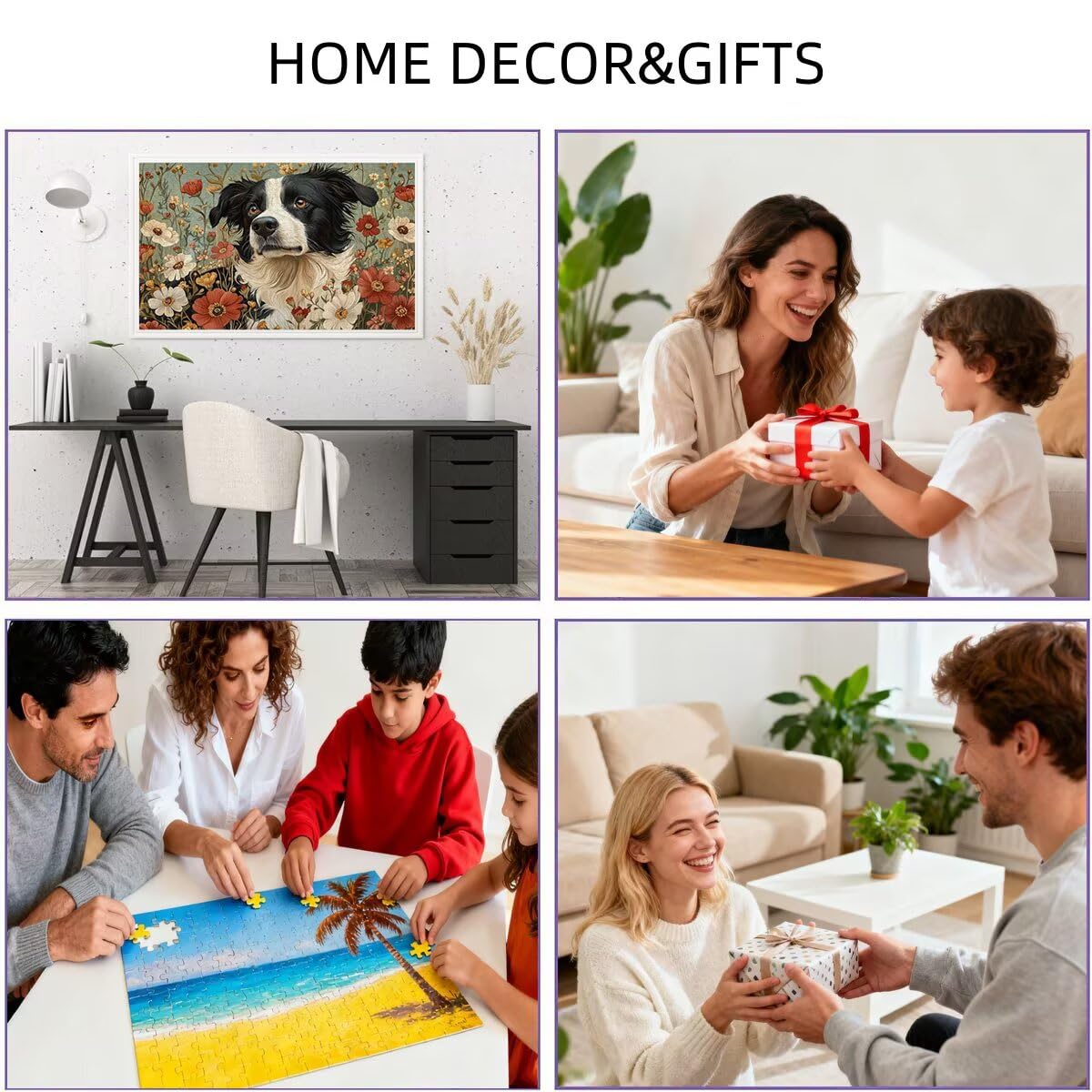 Puzzle 2000 elementów, magiczna książka puzzle dla dorosłych, gra edukacyjna z pudełkiem na prezent dla dorosłych, rodzinne gry edukacyjne, łamacz głowy na Boże Narodzenie, prezent dla kobiet