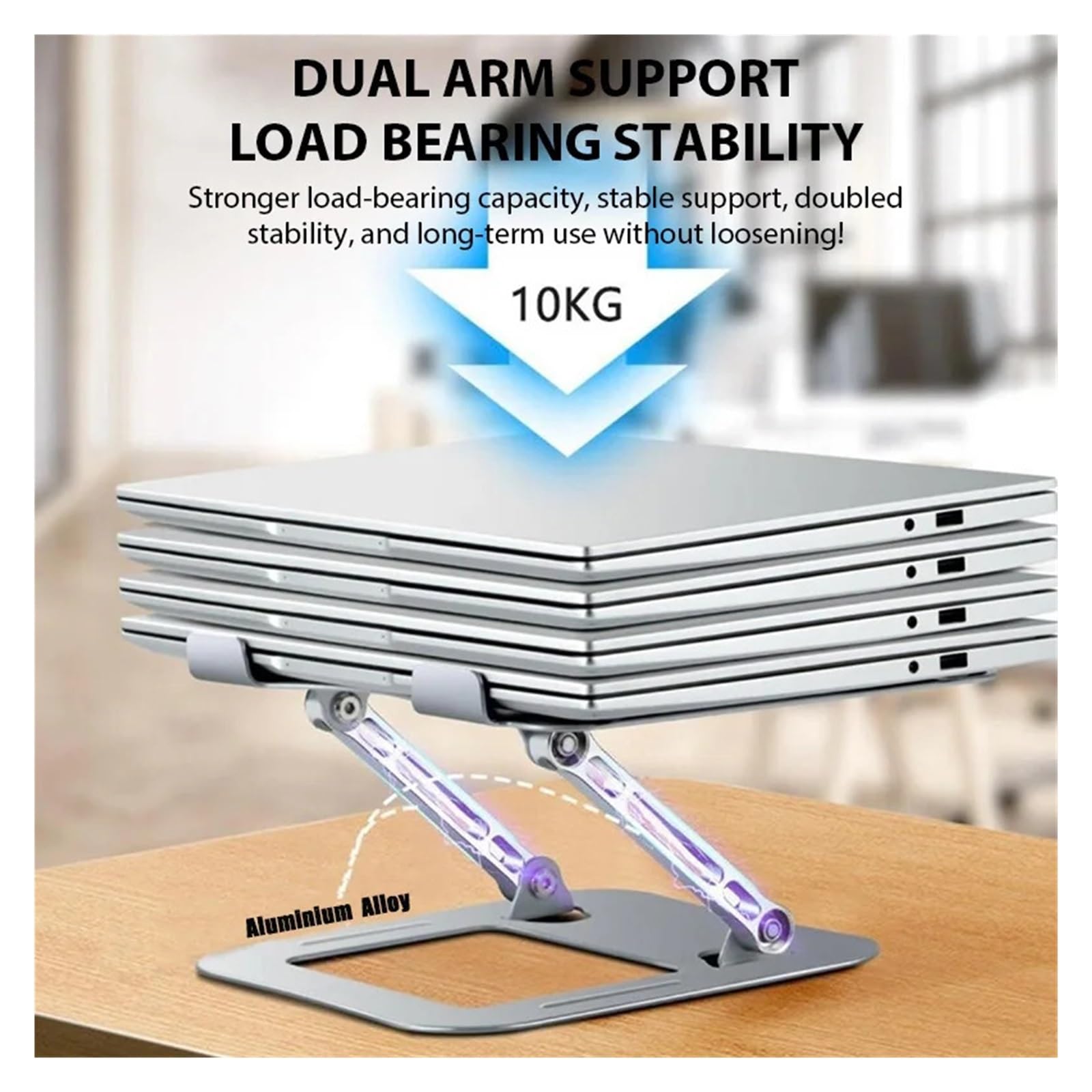 Shuogoufeng Store Soporte para computadora portátil Soporte Ajustable para Tableta Soporte de enfriamiento Plegable portátil de hasta 17 Pulgadas