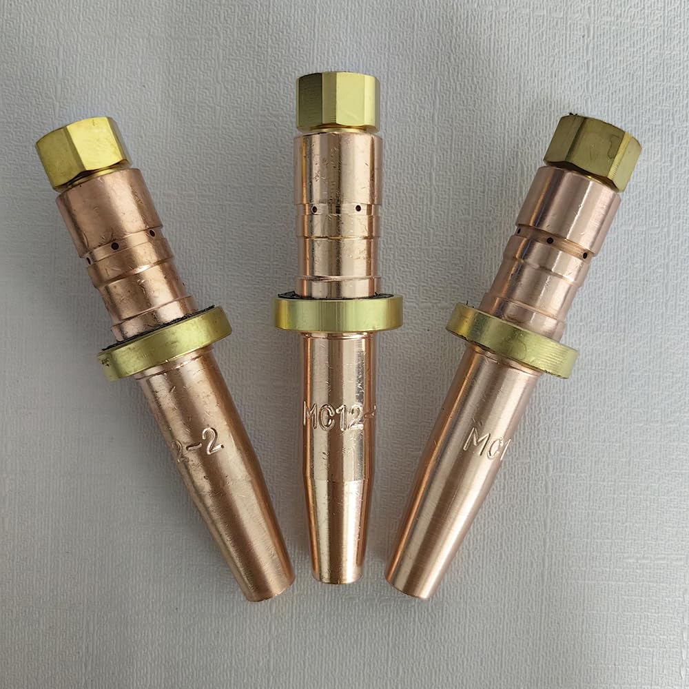 MC12-2 Acetylene Cutting Torch Tips for Smith Medium Duty Style Torch,Pack of 3