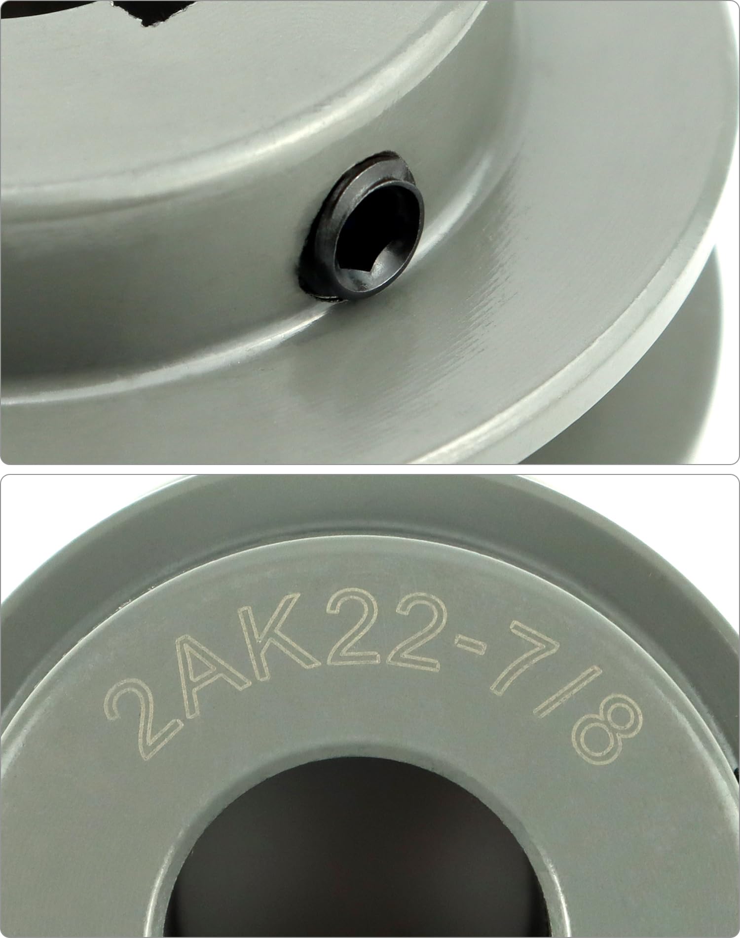 QWORK Single Groove Web Sheaves, 2.05" OD 1/2" Bore V-Belt Sheave For V-Belt,AK2012