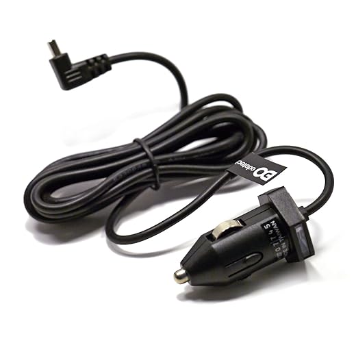 EDO Tech Ultra Compact Mini USB Car Charger Power Cord for Garmin Nuvi 200 200w 205w 250 255w 260w 256w 1300 1350 1370 1390 1450 40lm 42lm 50lm 55lm 57lm GPS Navigator (5.5 ft)