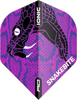 Red Dragon Snakebite Ionic Dart Flights - 3 Sets Per Pack (9 Dart Flights in Total)