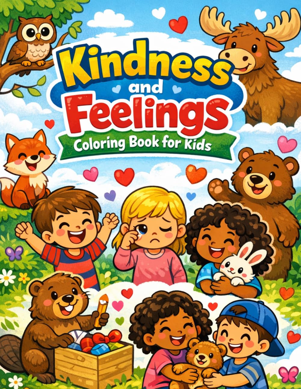 Kindness & Feelings Coloring Book for Kids Ages 3–6: A Social Emotional Learning (SEL) Coloring Book to Teach Emotions, Kindness, and Positive Habits | Fun and Educational Activity Book