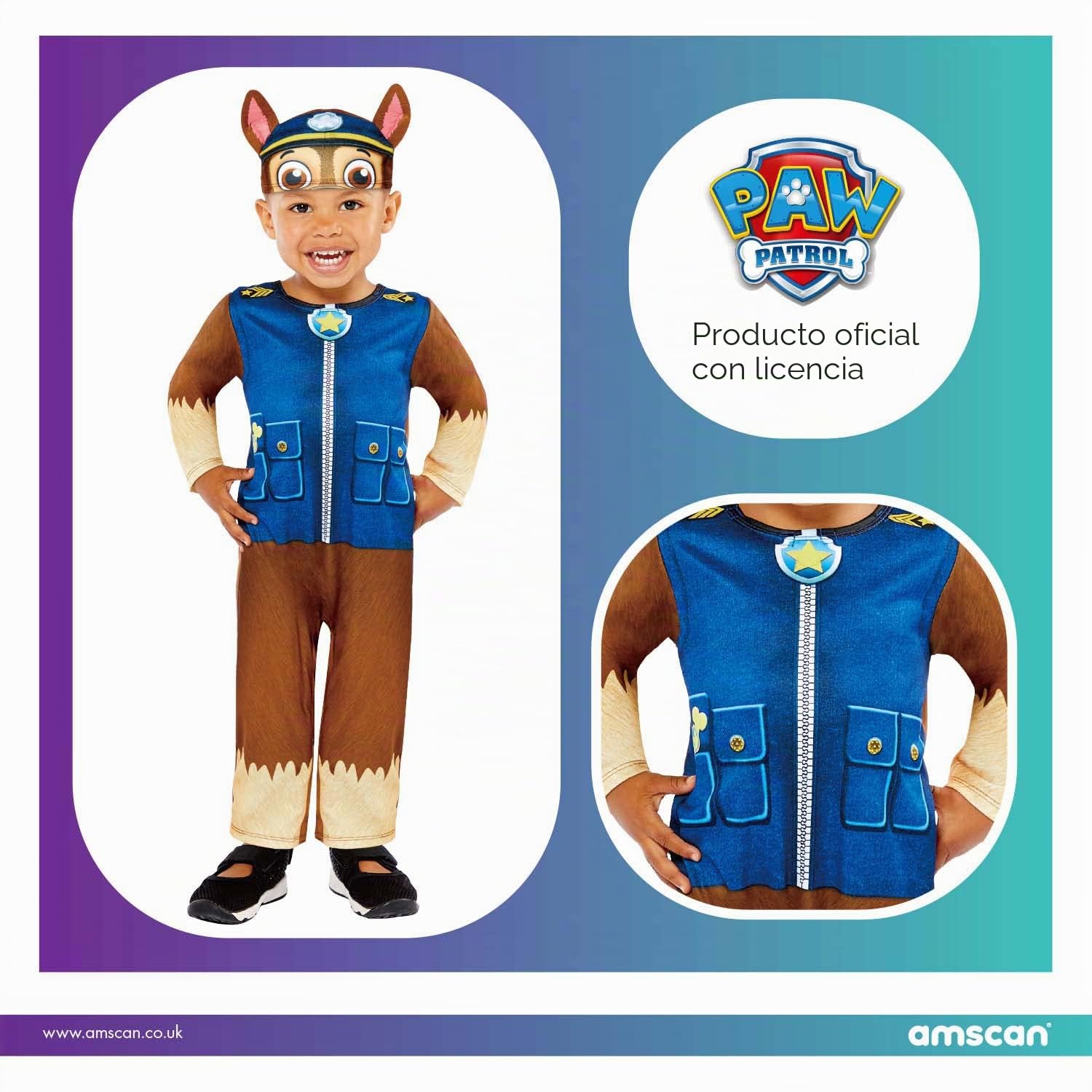 amscan Disfraz Chase Baby, 2-3 años Niño