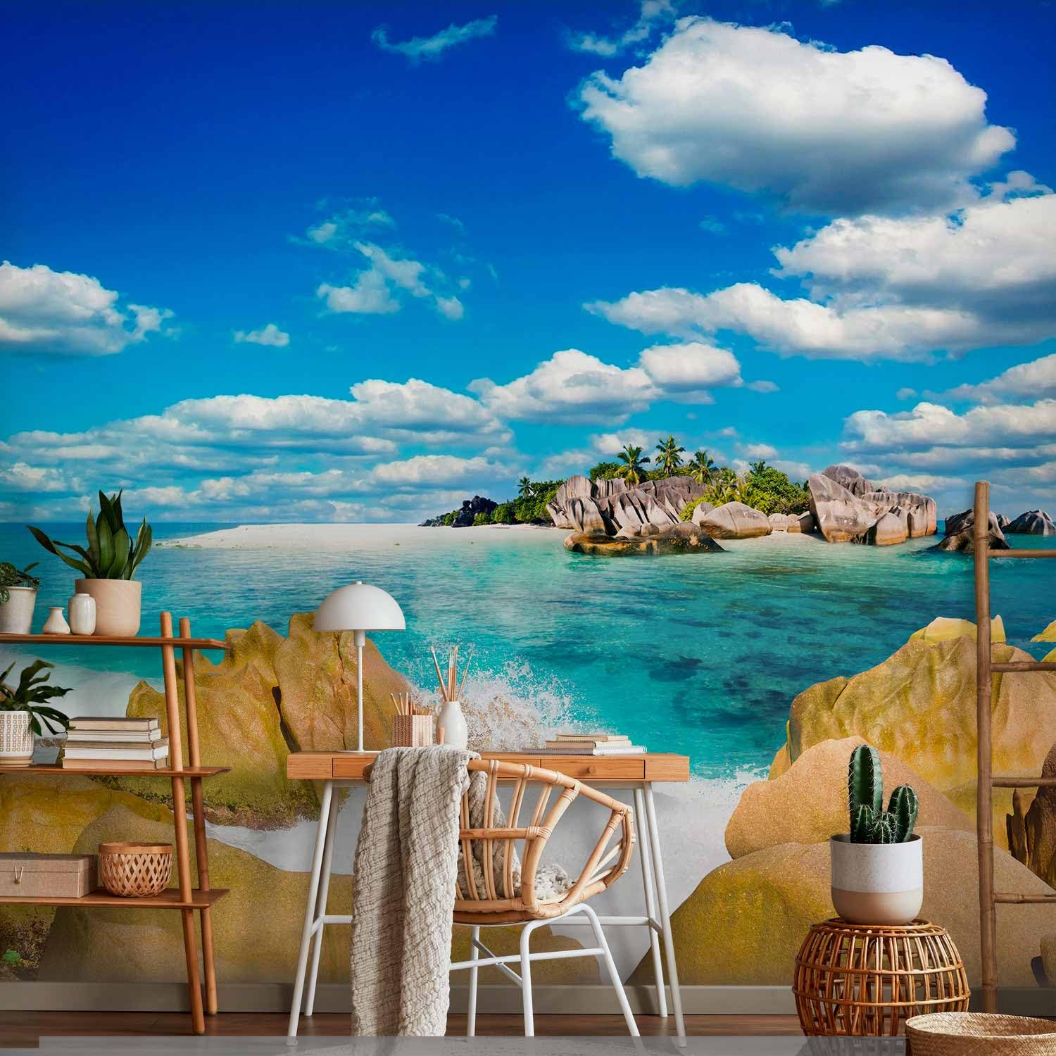 Papier peint murando intissé 400x280 cm Décoration Murale XXL Poster Tableaux Muraux Tapisserie Photo Trompe l'oeil été mer paysage nature c-A-0028-a-a