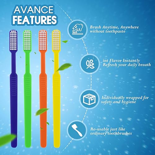 Miniatura 2 de Cepillo de dientes prepegado envuelto individualmente cepillos de dientes desechables prepegados pasta de dientes integrada en cepillos de dientes