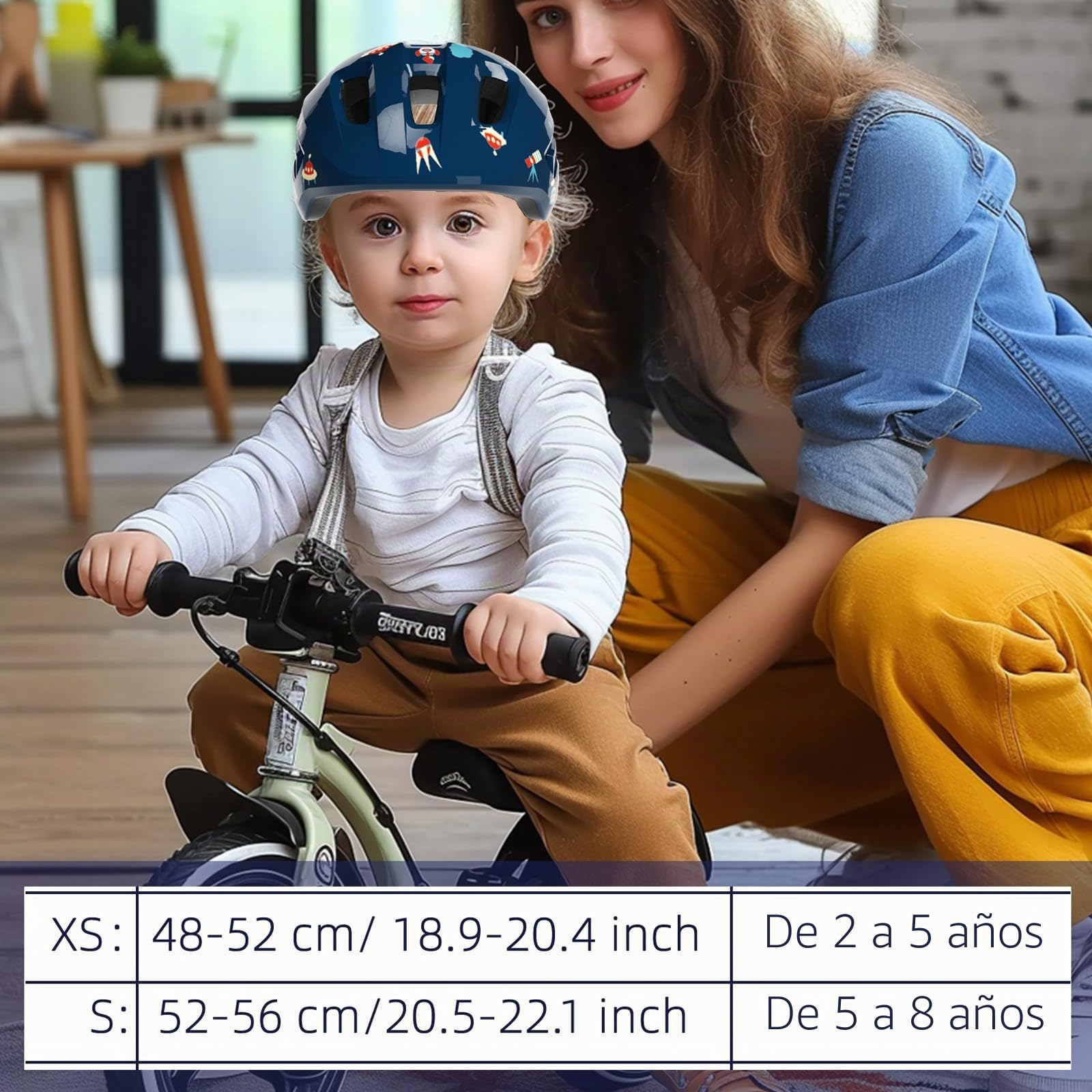 XJD Casco Bicicleta Niño Casco de Ciclismo Ajustable Casco Patines para Niños Niñas de 2 a 8 Años Casco Infantil con Certificación CE para Scooter Rollerskate y Ciclismo Otros Múltiples Deportes