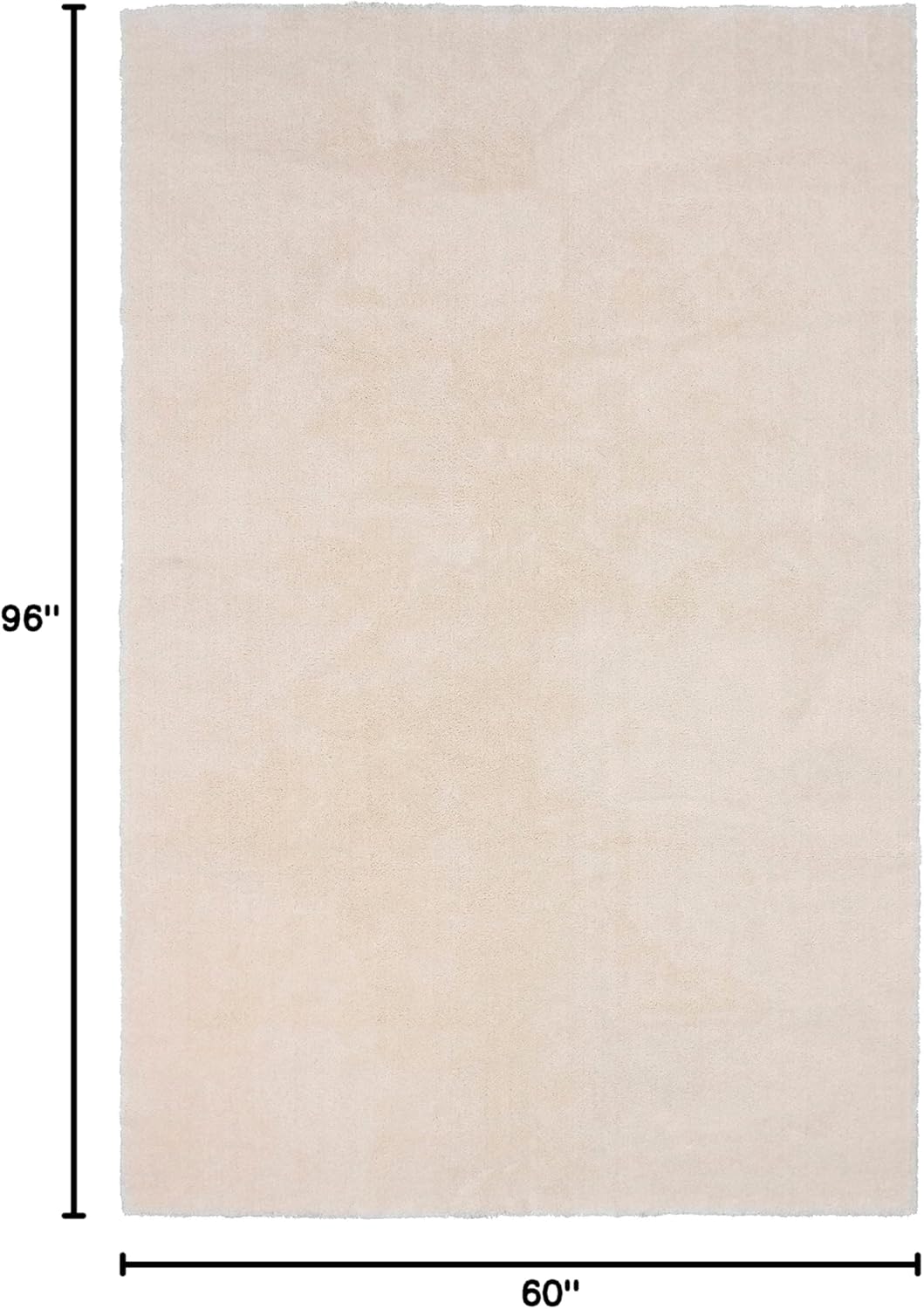 Garland Rug Room Size Bathroom Carpet, 5-Feet by 8-Feet, Ivory