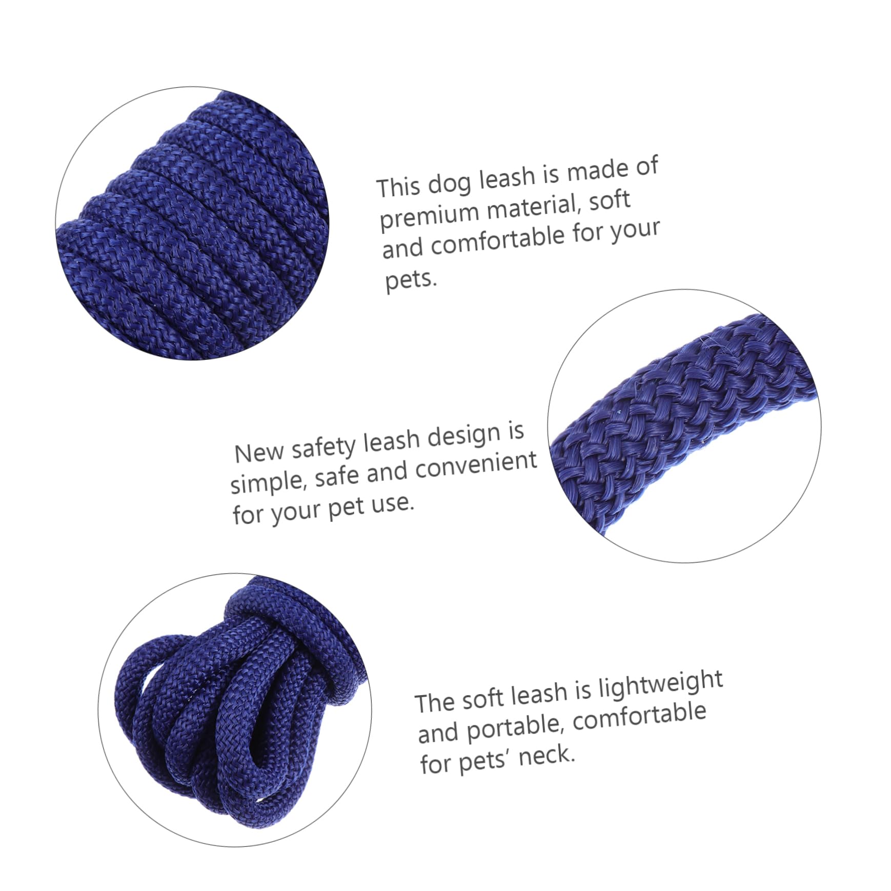 Guinzaglio lungo Addestramento per Cani, Blu, Polipropilene | Gancio, per Corsa e Outdoor, per Pet e Cani, Presa Robusta e Comfort, Facile da Fissare