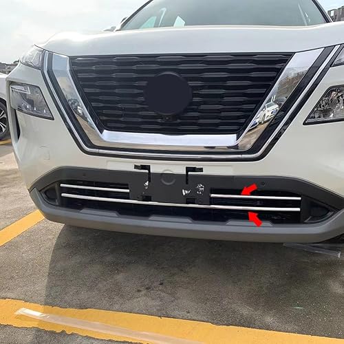 Miniatura 2 de Beautost Ajuste para Nissan New Rogue 2021 2022 2023 parrilla delantera inferior rejilla cubierta de malla