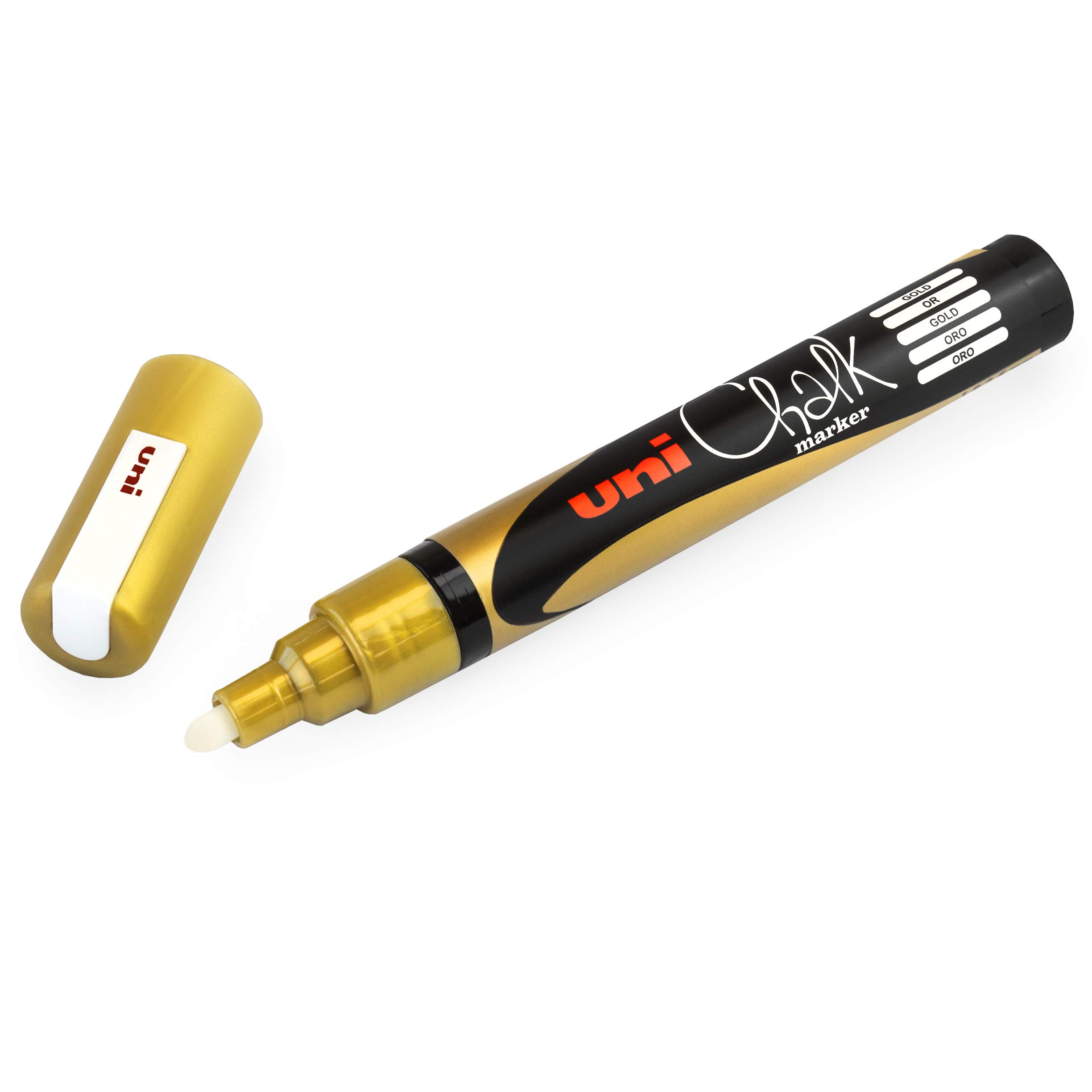 Pennarello A Gesso Uni-Ball CHALK Marker - Verde Fluo, Punta Conica 1.8-2.5mm - Foto 7