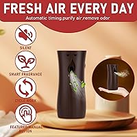 Vista 3 de Dispensador automático de ambientador en aerosol, 3 unidades, montado en la pared o independiente, múltiples ajustes de tiempo, uso comercial