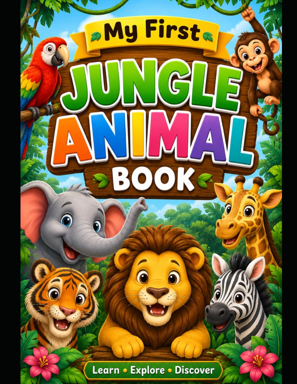 My First Jungle Animal Book: Animal Sounds, First Words, and Fun Facts for Toddlers