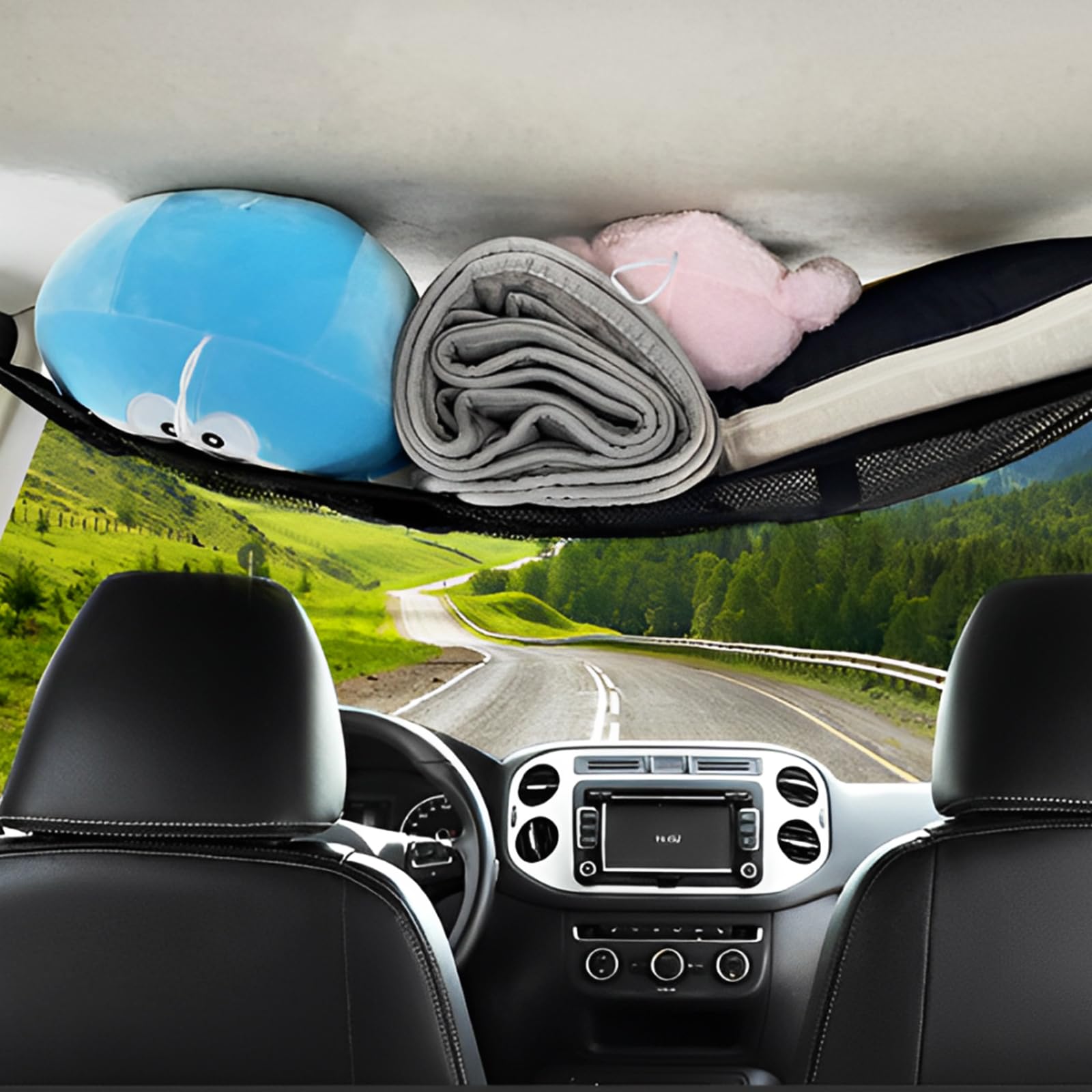 Autodach Gepäcknetz Mit Taschen - Universal Organizer Für SUV & Jeep