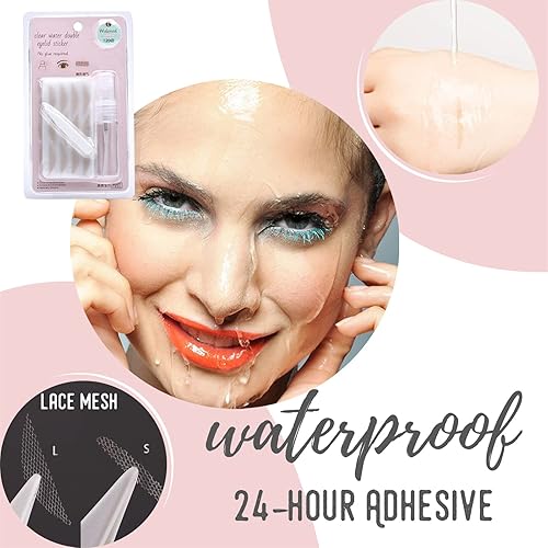 Miniatura 4 de 240 cintas adhesivas de doble párpado, tiras invisibles de elevación de ojos instantáneo, cintas adhesivas naturales ultra invisibles de doble