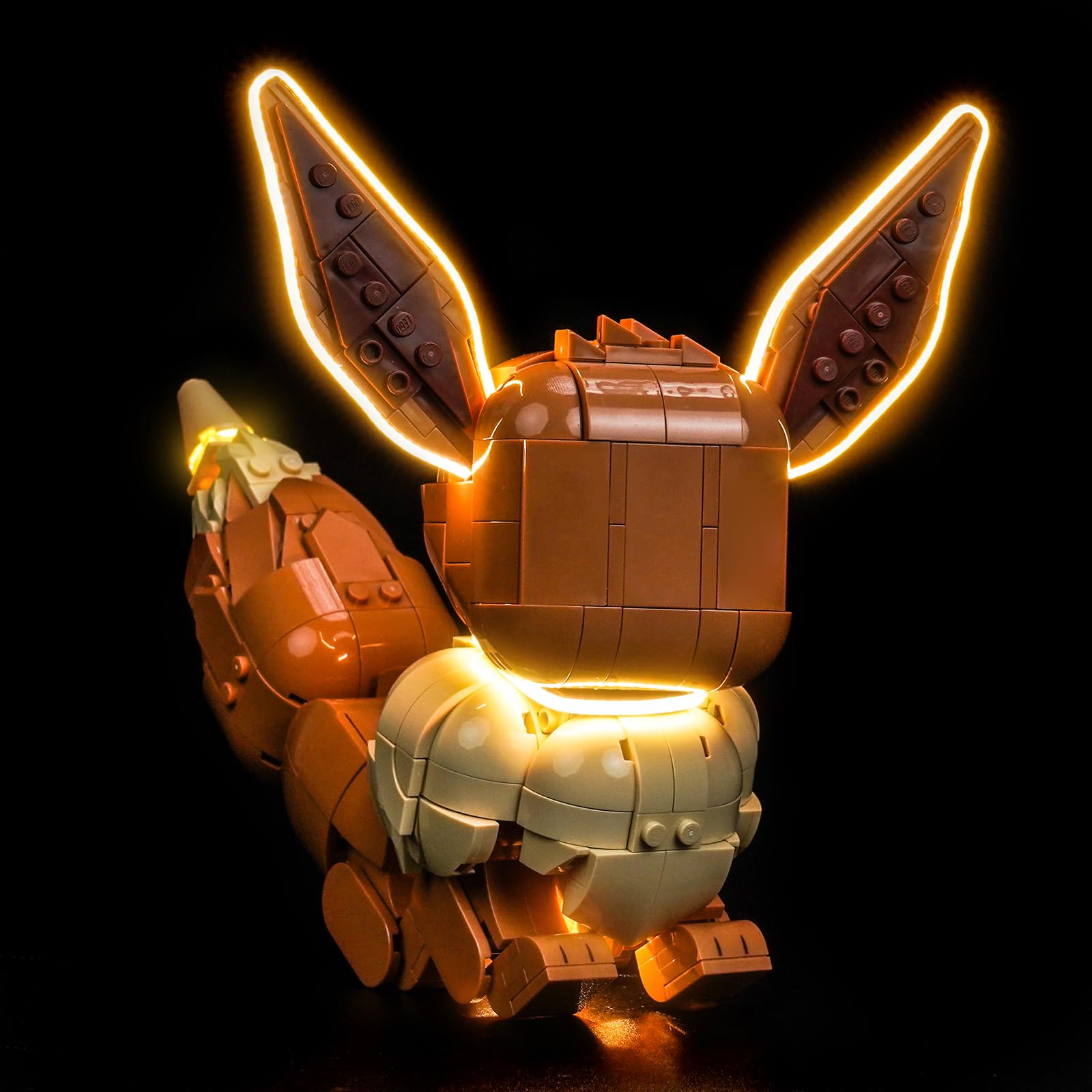 LocoLee Led Light Set Compatible with Lego 72151 Eevee Led Decoration Lighting Kit Compatible with Lego 72151 Building Blocks Model,Only Lights Set,No Model
