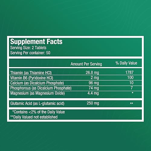 Miniatura 7 de Suplemento de salud cerebral con vitaminas B para memoria, enfoque y apoyo cognitivo, 60 tabletas, paquete de 2