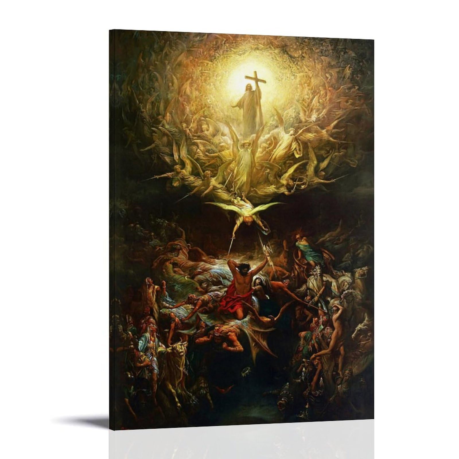 NgAnoh The Triumph of Christianity Over Paganism by Gustave Dore Canvas Printed Poster Gifts Canvas Painting Wall Art Decorative Picture Prints Modern Decor 12x18inch(30x45cm)