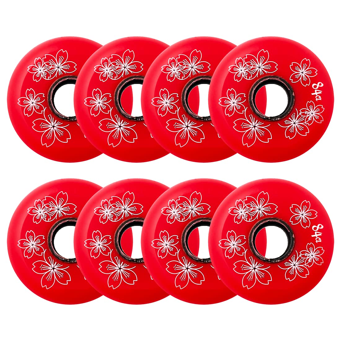 Generico Rotelle per Pattini in Linea Esterno Interno Ruote di Ricambio per Skate in Linea Pattinaggio Ruote per Pattini A Rotelle Senza Cuscinetti da 72 mm/76 mm/80 mm 84A