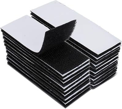 Hook and Loop Tape Strips with Adhesive Backing1.2x3.1 Inch Patch Stickers Sheets Sticky for Picture Hangers Couch Cushions Prevent Sliding Fabric Home School Classroom Supplies Must Have