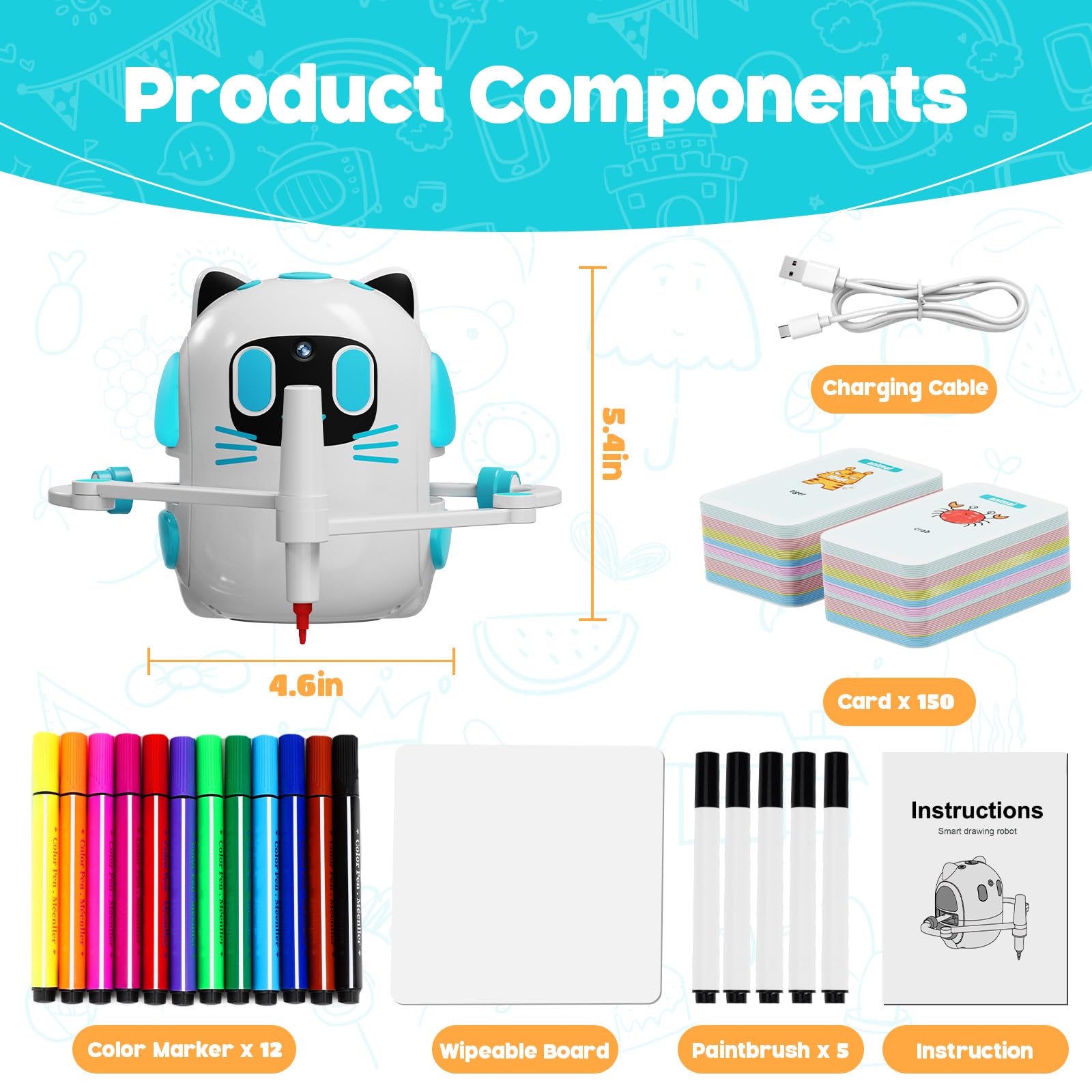 Robot da disegno intelligente per bambini