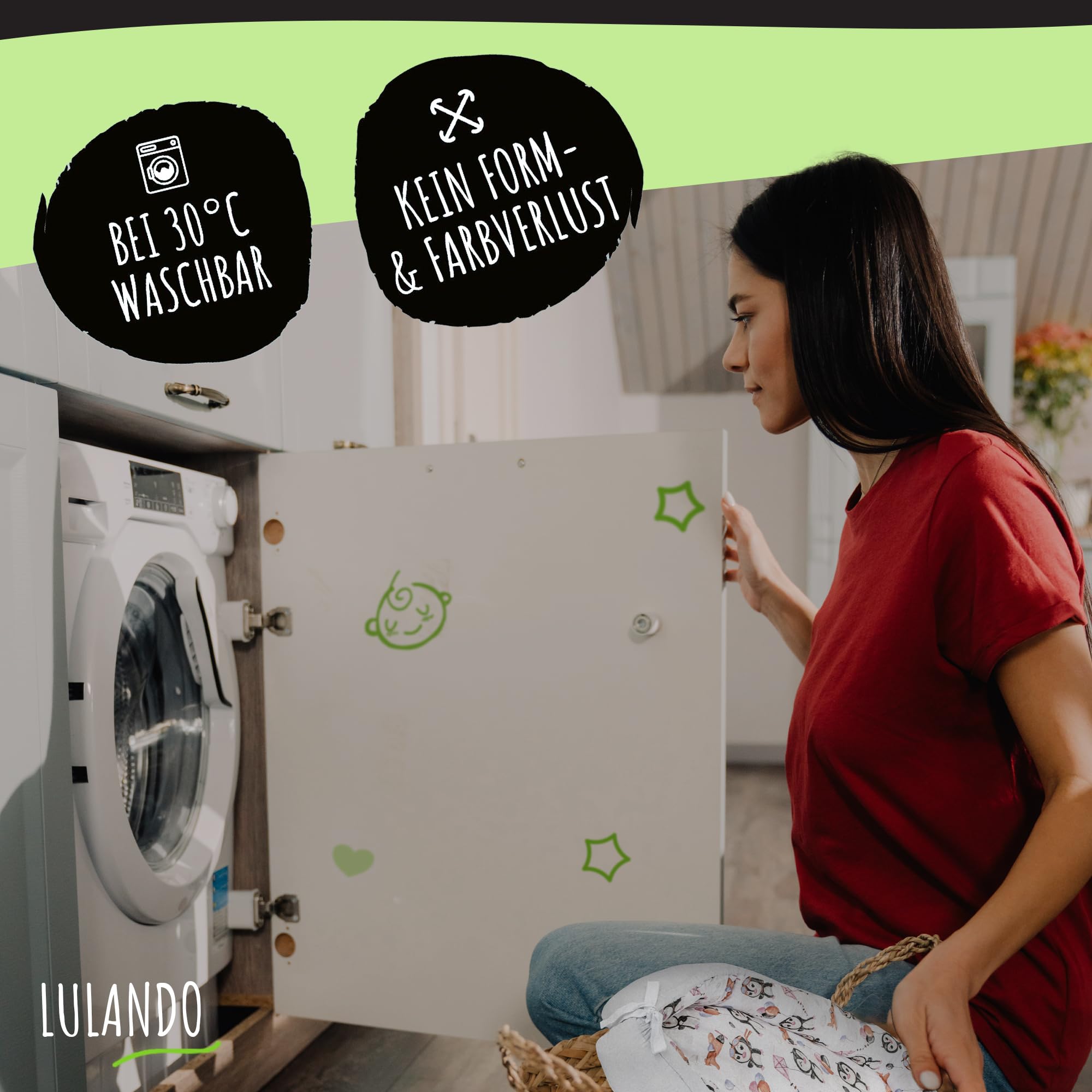 LULANDO® Nido de bebé - Estándar 100 de Oeko-Tex - nido de envoltura multifuncional para bebés y recién nacidos - Nestchen - cuna de viaje - 100% algodón - antialérgico - fabricado en la UE