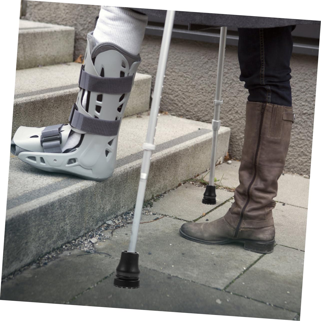 Beavorty Our Anti-Slip Mats Walking Cane Tips Crutch Foot Covers Trekking Pole Skid Tip