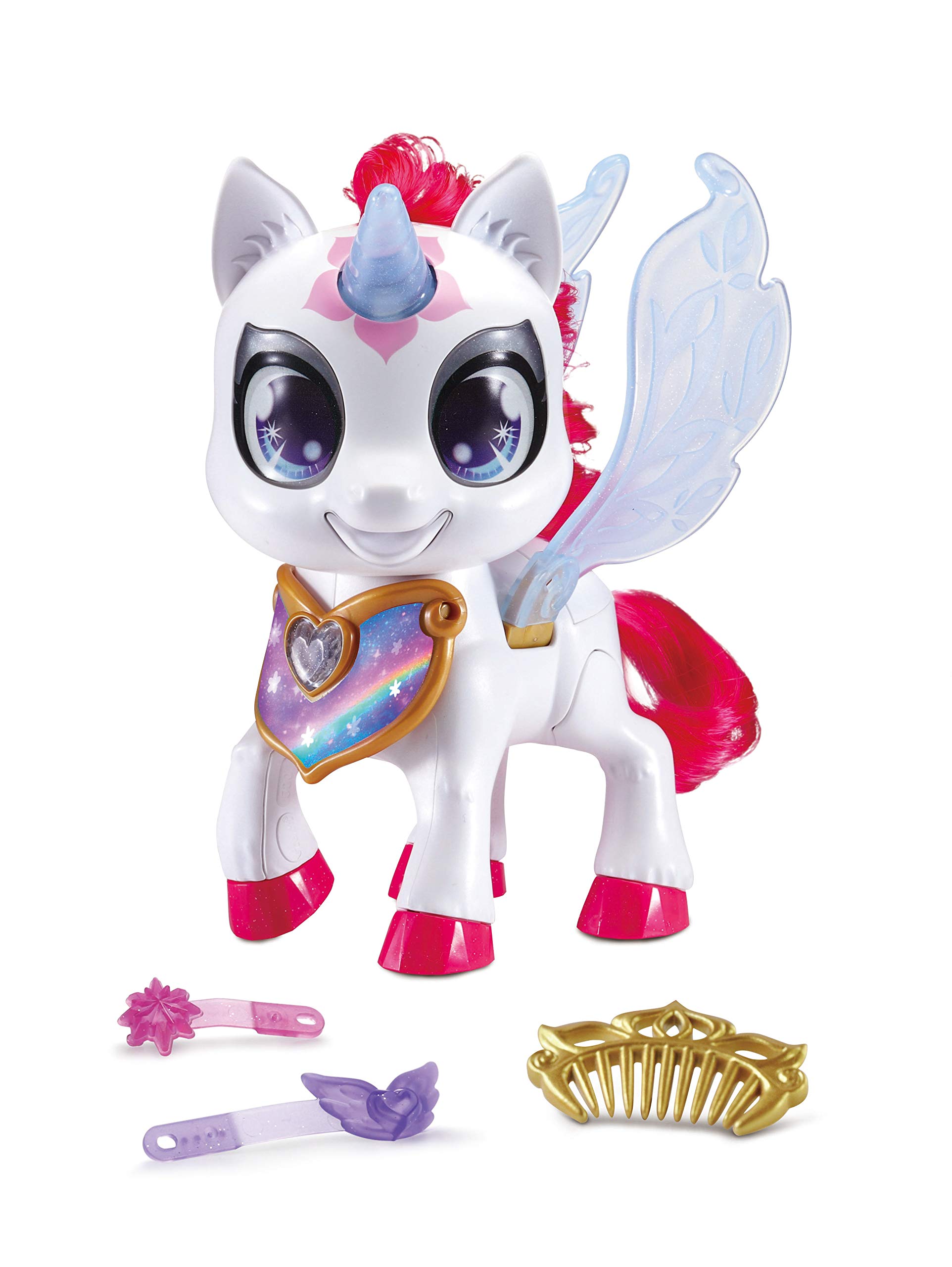 VTech 80-530804 Sparklings - Liora, das Einhorn Elektronisches Haustier mit Accessoires