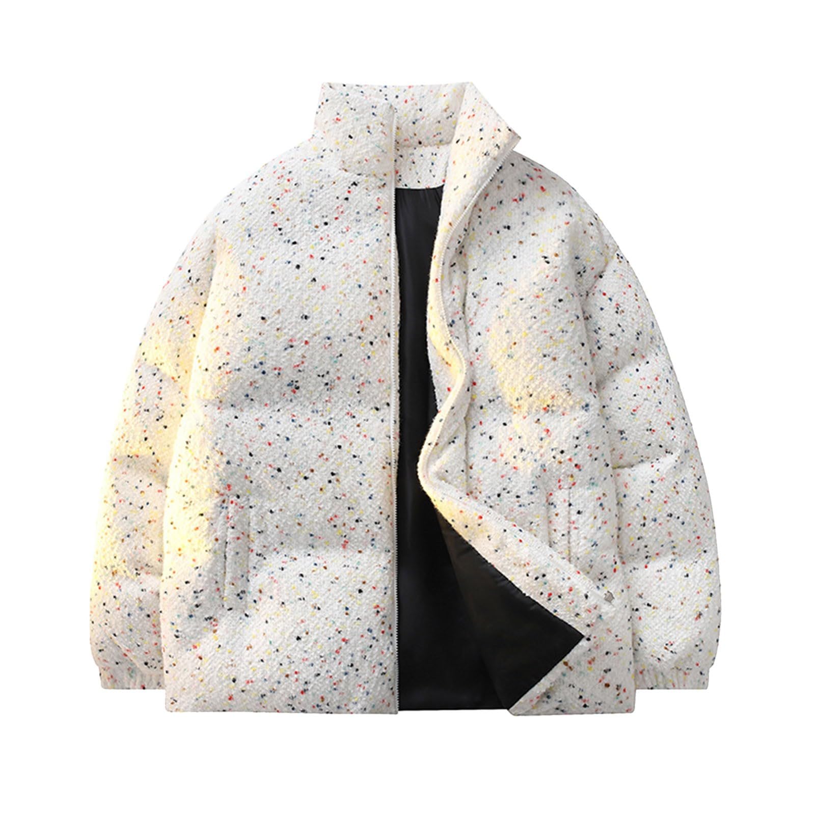 Piumino da uomo leggero e caldo inverno neve giù giacca spessa moto trapuntata cerniera basica cerniera antivento cappotti corti casual piumino piumino piuma donna giacca