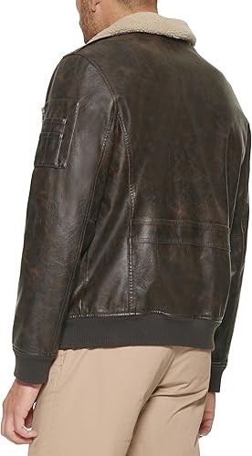 Miniatura 4 de Tommy Hilfiger Chaqueta bomber de piel sintética para hombre