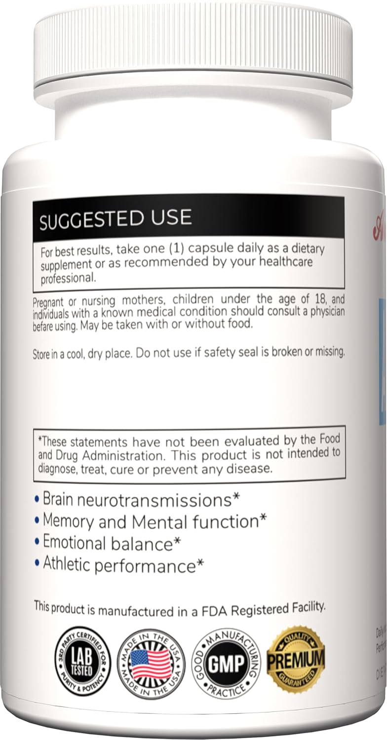Austinootropics Alpha-GPC, 500mg, 100 Vegetarian Capsules, Daily Nootropic for Mental Performance - Image 3