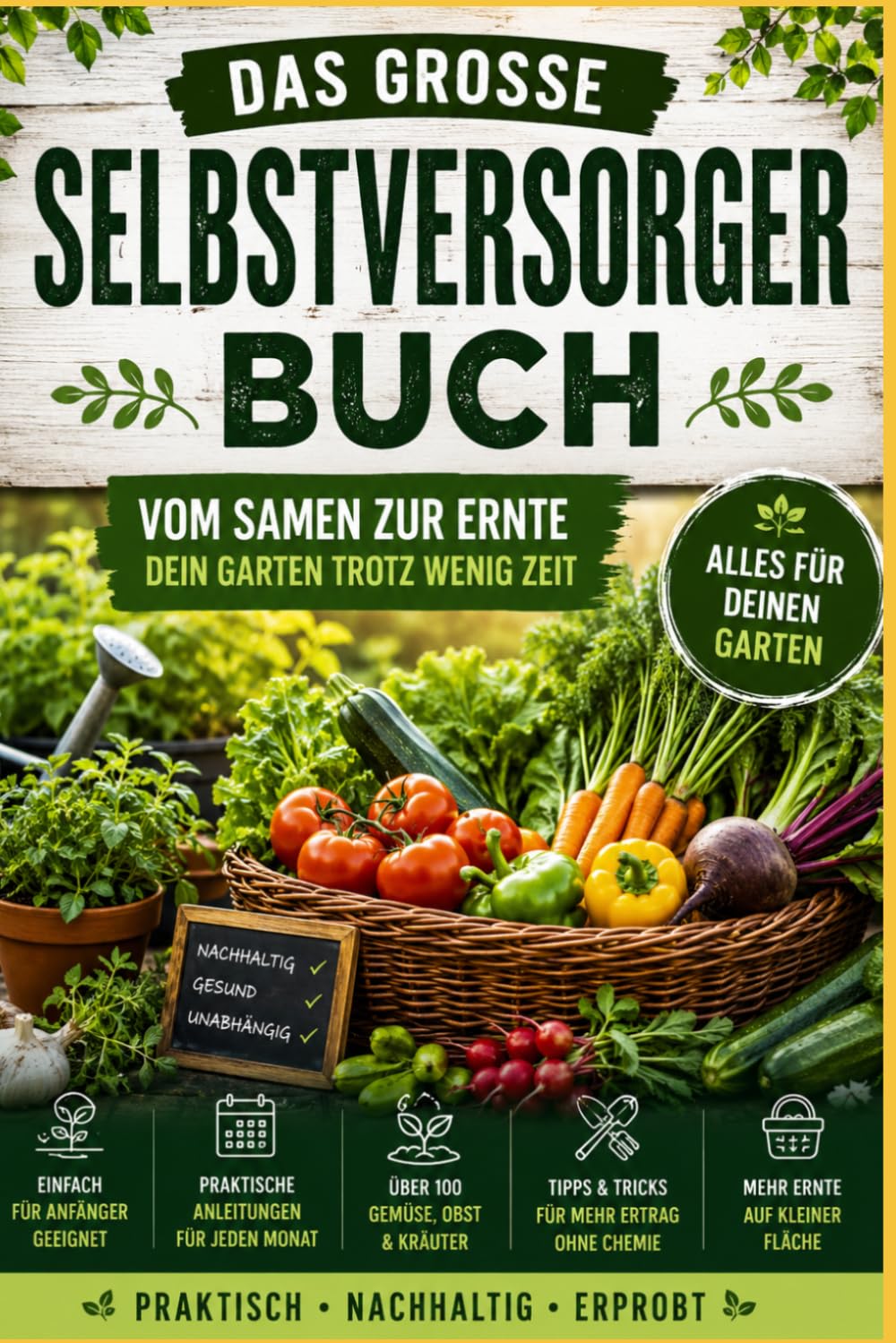 Das große Selbstversorgerbuch: Vom Samen bis zur Ernte