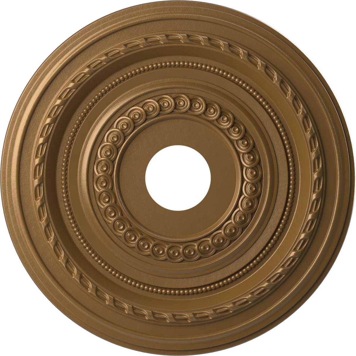 19"OD x 3 1/2"ID x 1"P Cole Thermoformed PVC Ceiling Medallion (Fits Canopies up to 5 1/8"), UltraCover Satin Hunt Club Green — Amazon image 29