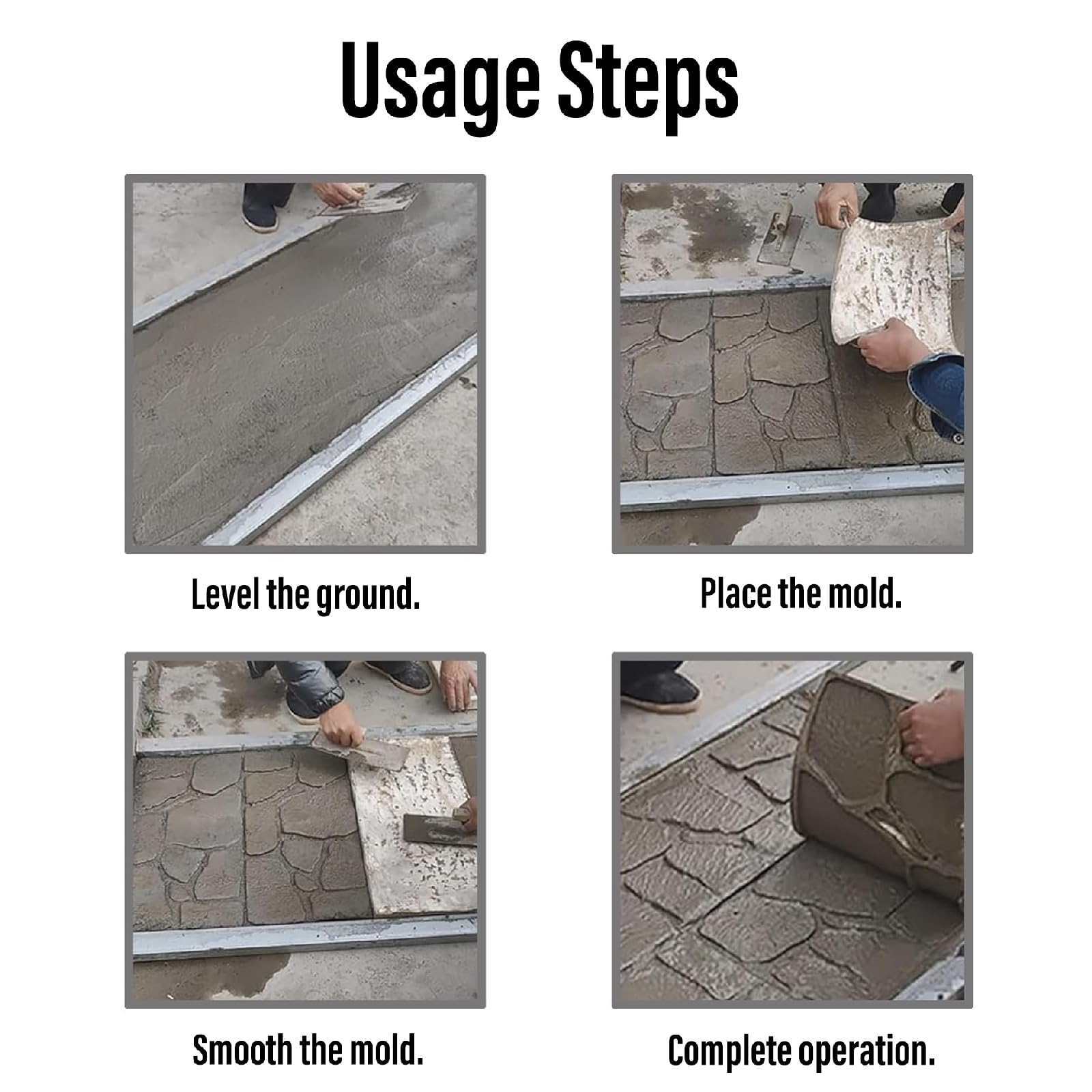Stampis per pavimentazione,Stampo Pavimento,Stampo per Pavimentazione in Cemento,Non Si rompe Facilmente,Non Si deforma Facilmente,per pavimentazione,terrazzo,bricolages