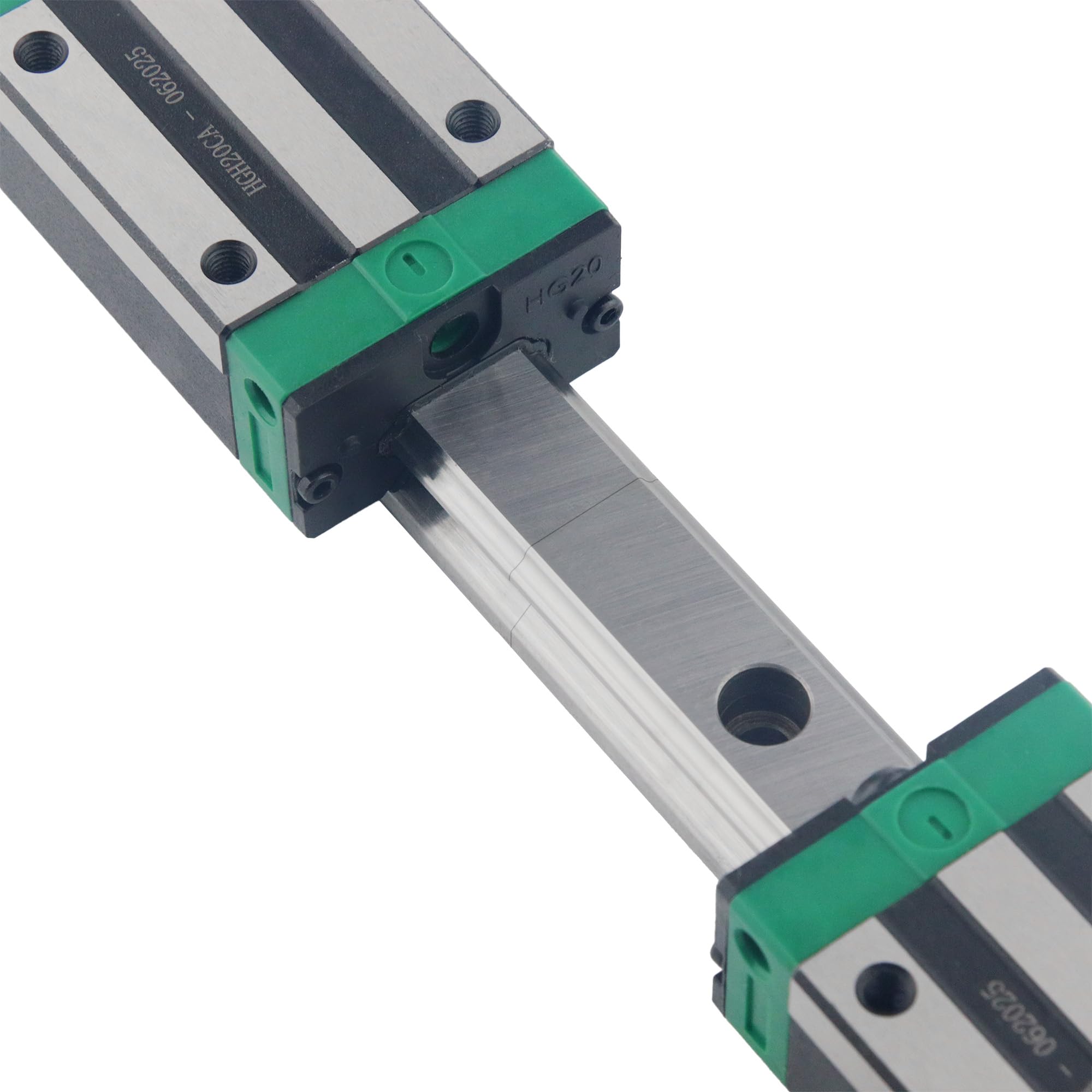HGR20 3000mm Gespleißt Linearschiene 4 Stück 1500mm Linearführung mit 8 HGH20CA Schlittenschieberblock 20mm lineare Schiene Gleitset