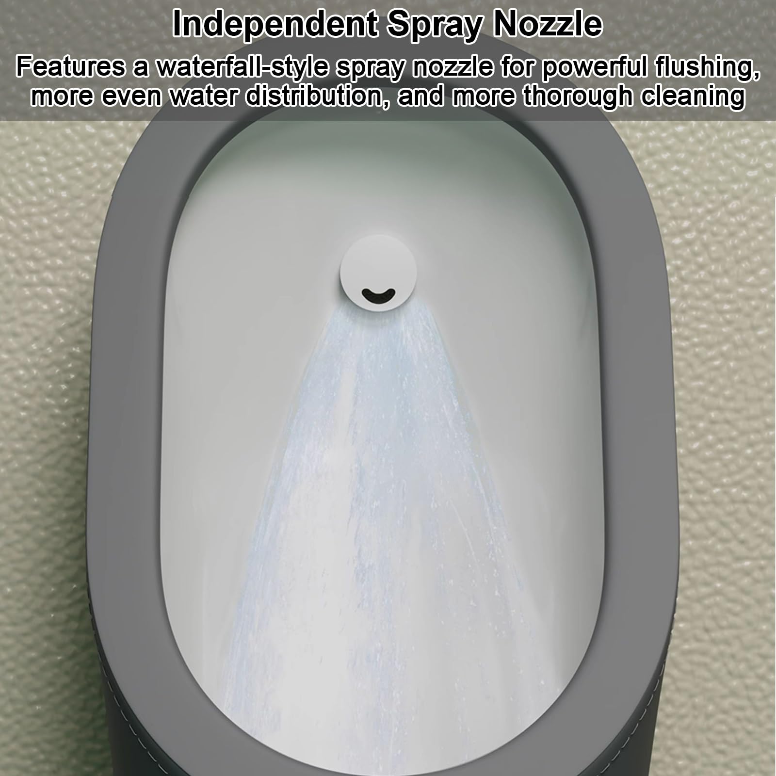 Męskie pisuary indukcyjne – odporna na zalanie ceramiczna konstrukcja z silikonowymi krawędziami do łazienki, hotelu, garażu, baru, łatwy montaż odpływu, idealny dla dorosłych