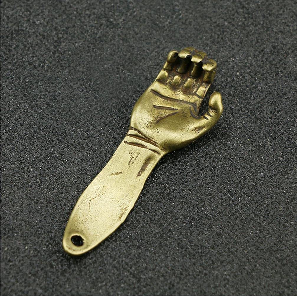 Ruluti Mini Cute Brass Hands Arm Keychain Pendant Decoration Ornament Bottle Opener Sculpture Funny Toy Gift
