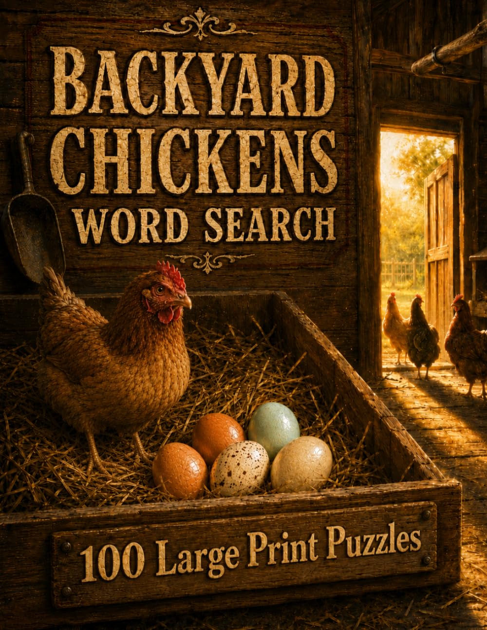 Backyard Chickens Word Search: 100 Large Print Puzzles for Chicken Keepers, Homesteaders, and Anyone Who Loves the Backyard Flock (Gardening and Homesteading)