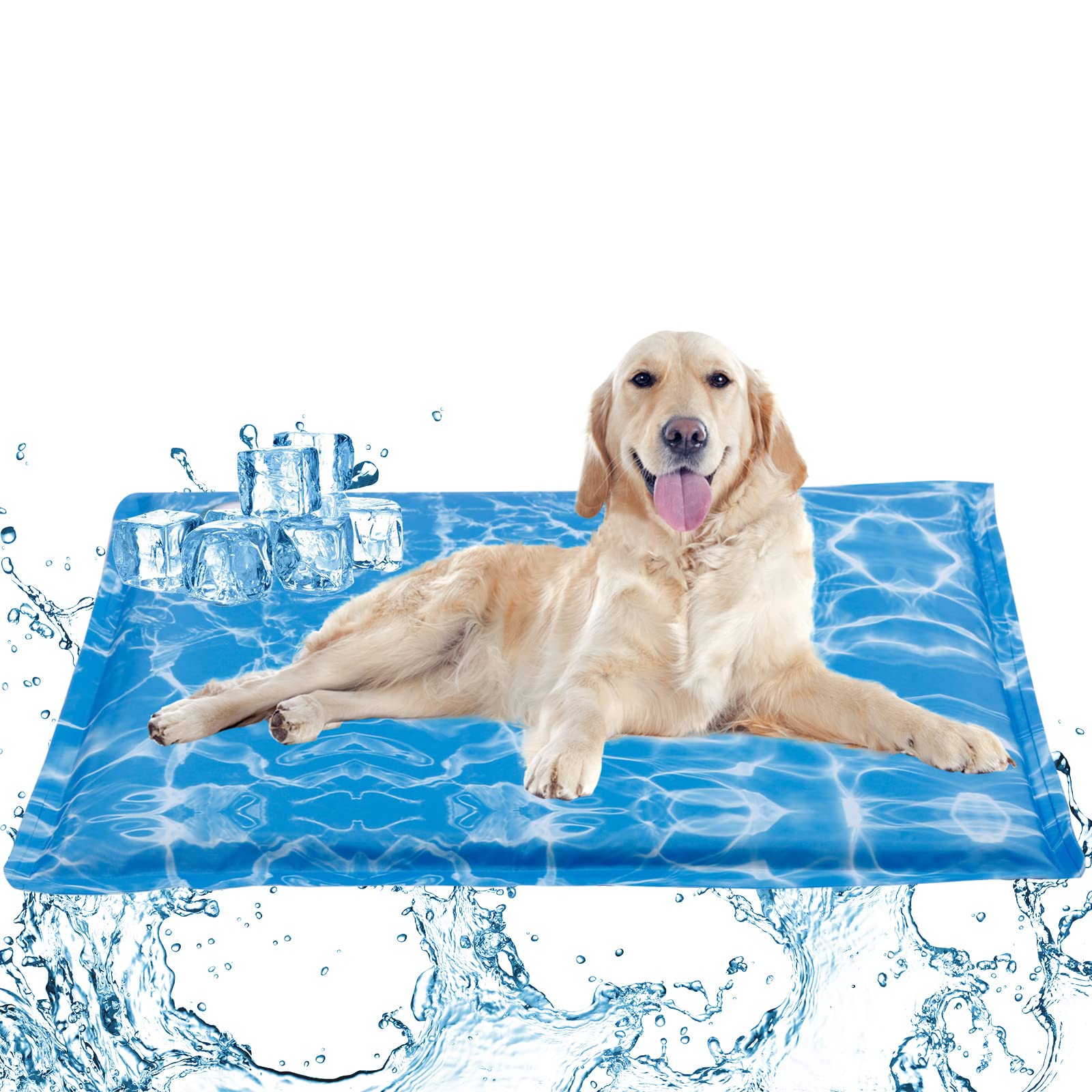 Dog Cooling Mat -Water Injection Cooling Mat for Large Medium Small Dogs  Cats Cooling Pads Pet Cooling Mats Durable Cooling Dog Bed Mats