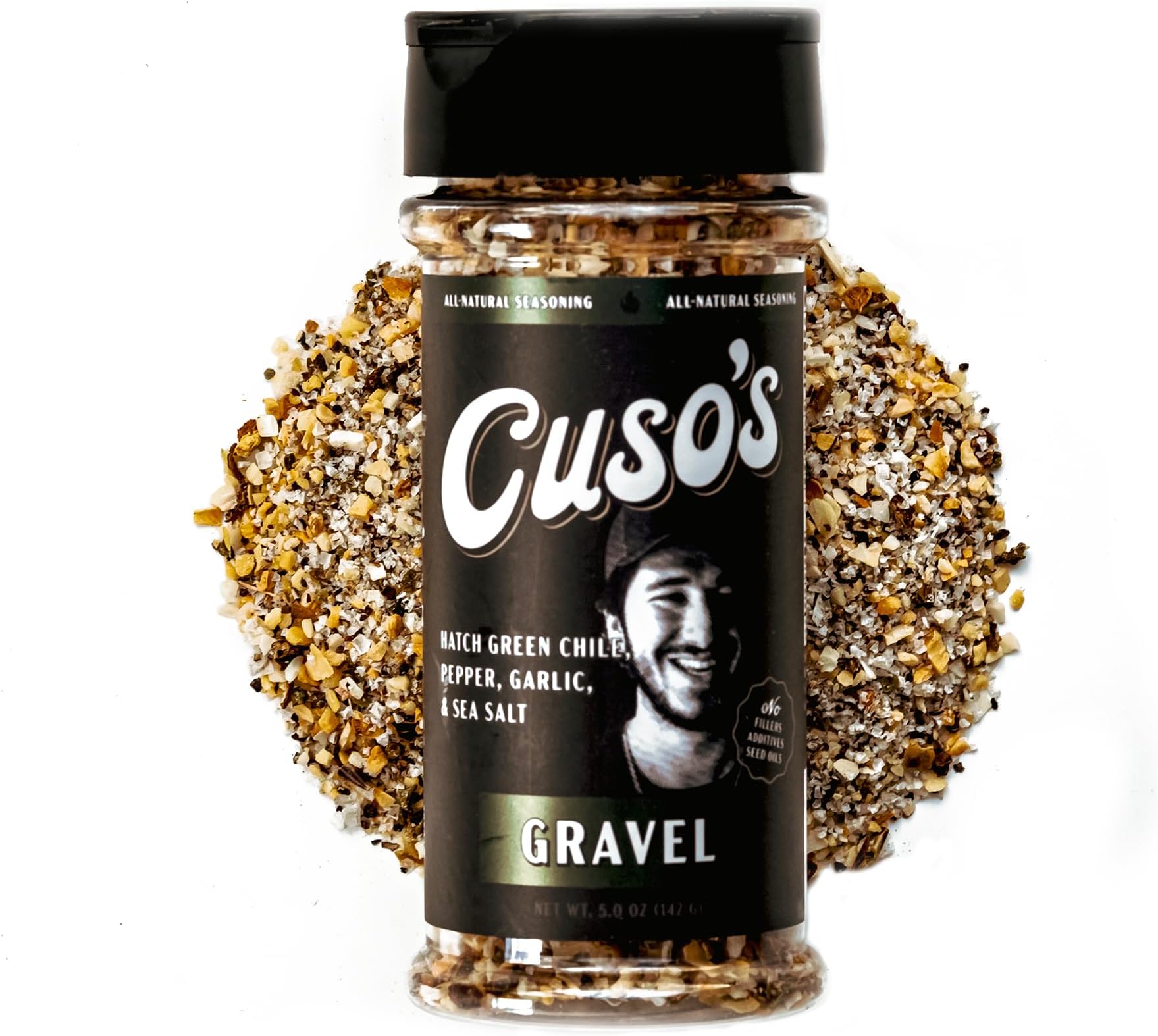 Cuso's Gravel BBQ Rub – All-Purpose Seasoning for Steaks, Meat, Veggies, Burgers, Chicken, Pork, Ribs & More – 1 Count BBQ Rub