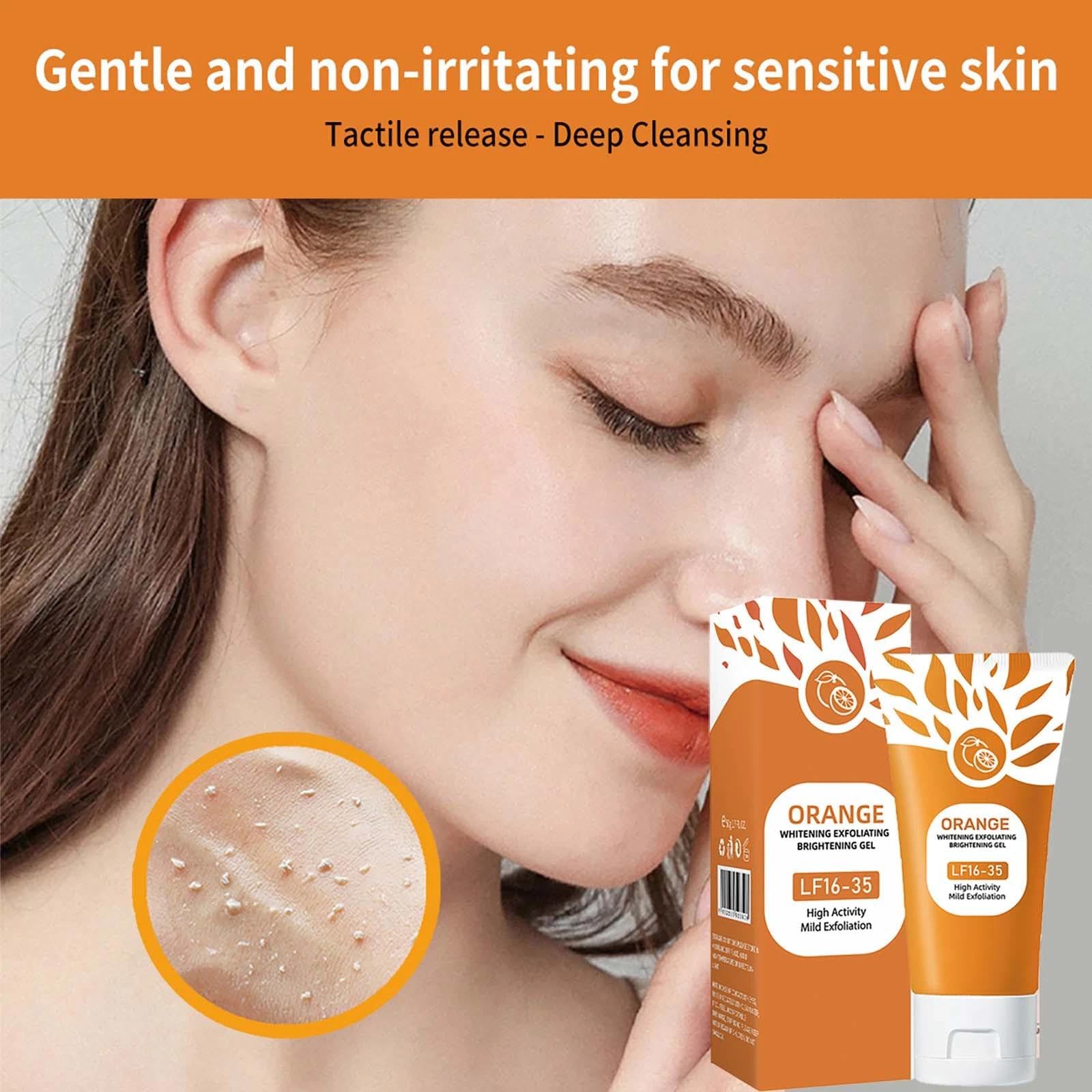 Orange Peeling Gel - Deep Exfoliating Cleanser for Face and Body Gentle yet Effective Radiant Skin Scrub with Orange Bubble Formula - Image 4