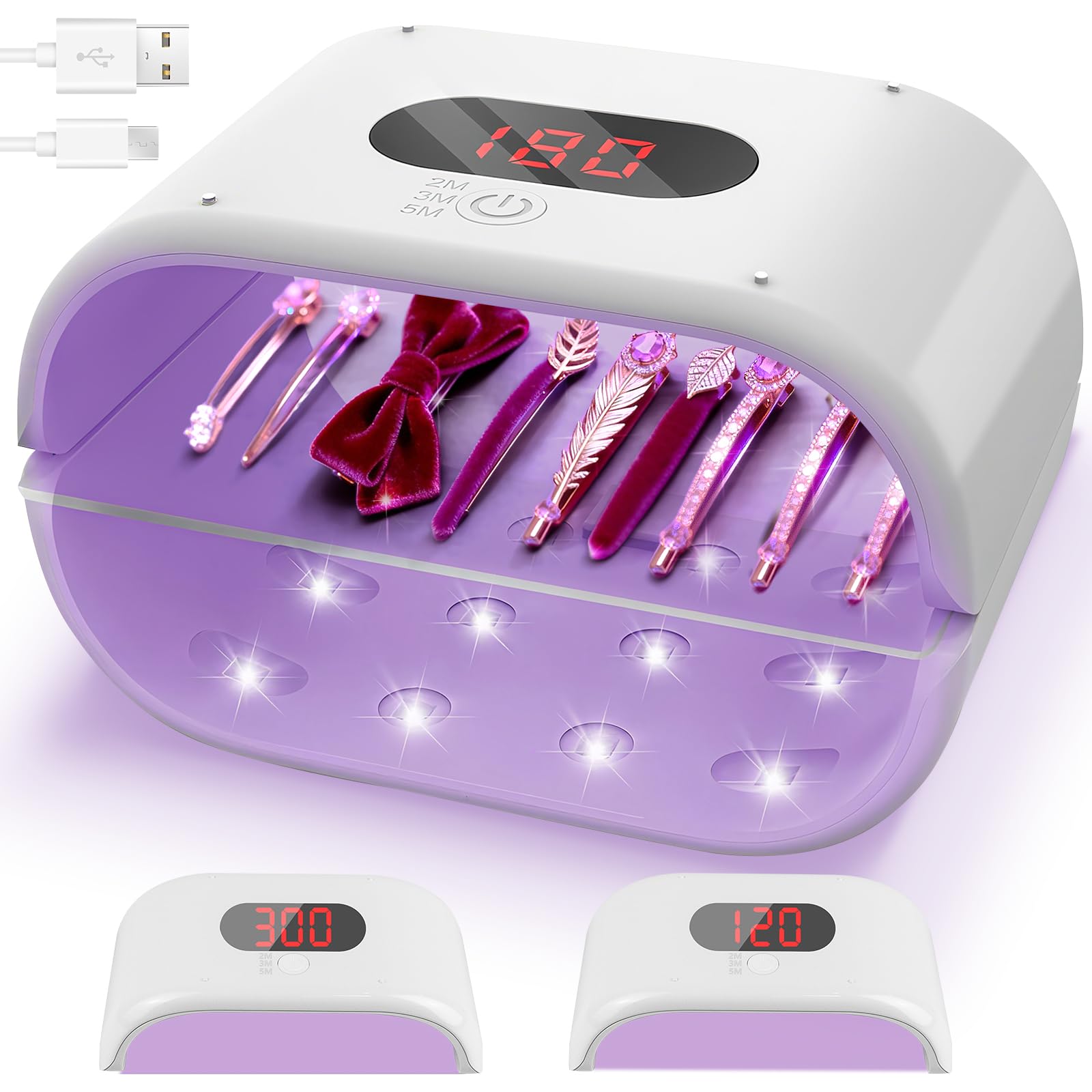 Amazon | UYTON 両面レジンライト ネイルライト 両面 UVレジン ライト