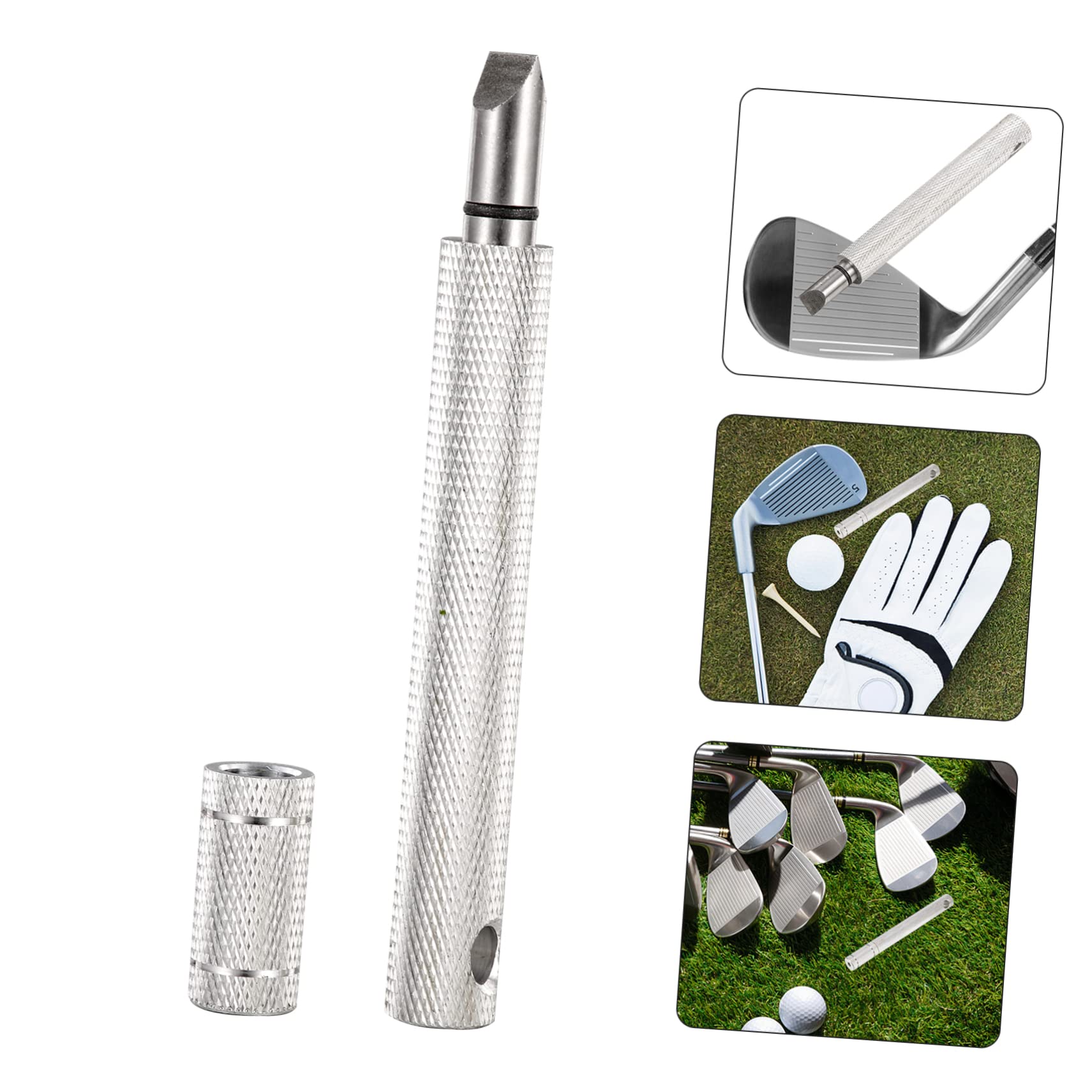 Mipcase Coltello per la Pulizia del Golf temperamatite da Golf pulitore del Club Pulitore tacche Golf Pulitore tacche Club Golf affilacoltelli Utensili detergente per Mazze da Golf Black