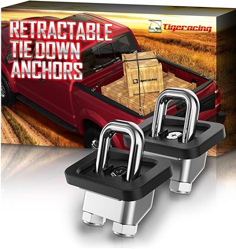 Miniatura 10 de Anclajes retráctiles para cama de camión, pared lateral en D compatible con 2007-2020 Silverado & Sierra 1500 2500 3500  2015-2020 Colorado & Canyon