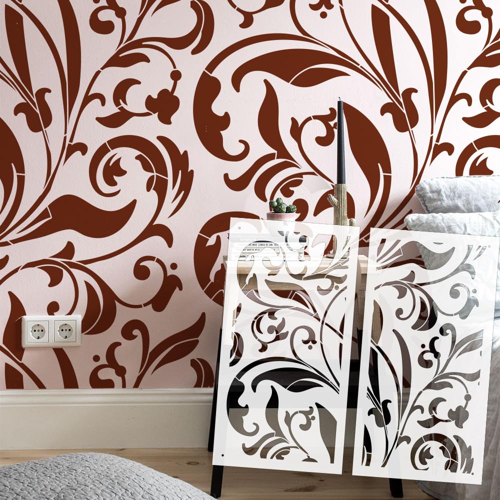 Plantillas grandes de 92 cm para decorar techos de salones y proyectos de pintura retro