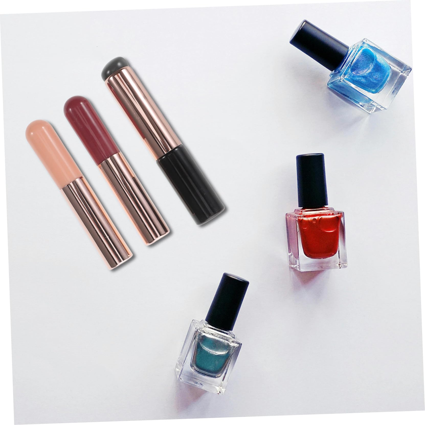 Healeved 12pezzi Pennello Per Unghie Per Tecniche Di Nail Art Applicatore Flessibile e Morbido Per Trucco e Unghie