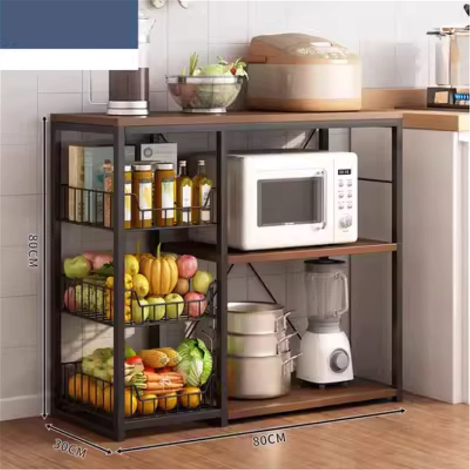 Kitchen Storage Cabinets Kitchen Storage Rack, Floor to Floor